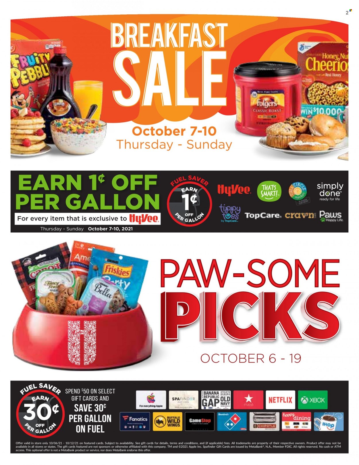Hy-Vee ad - 10/06/2021 - 10/12/2021. Page 2