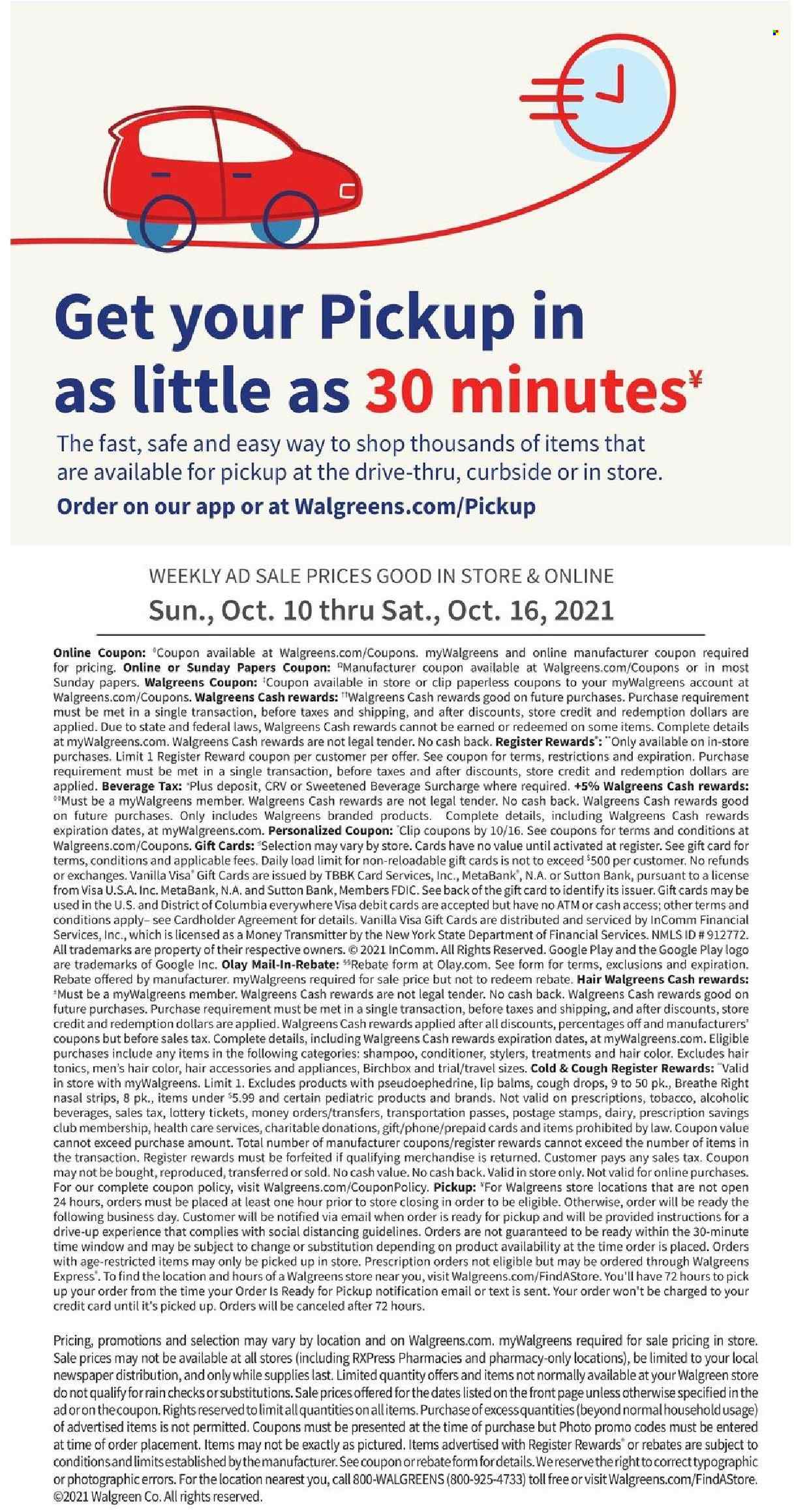 Walgreens ad - 10/10/2021 - 10/16/2021. Page 31