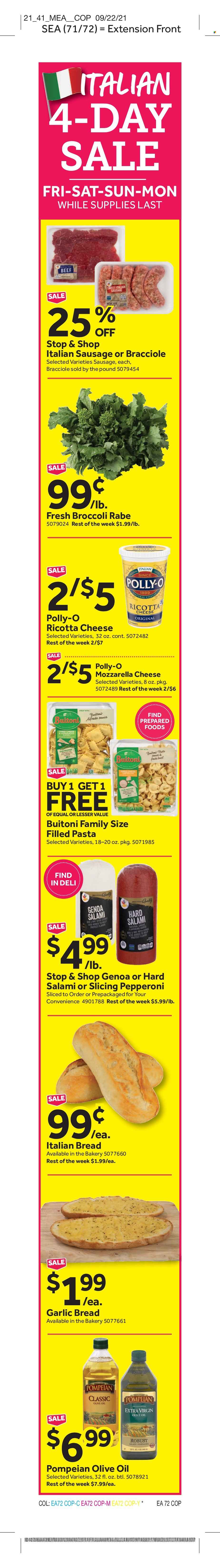 Stop & Shop ad - 10/08/2021 - 10/14/2021. Page 8