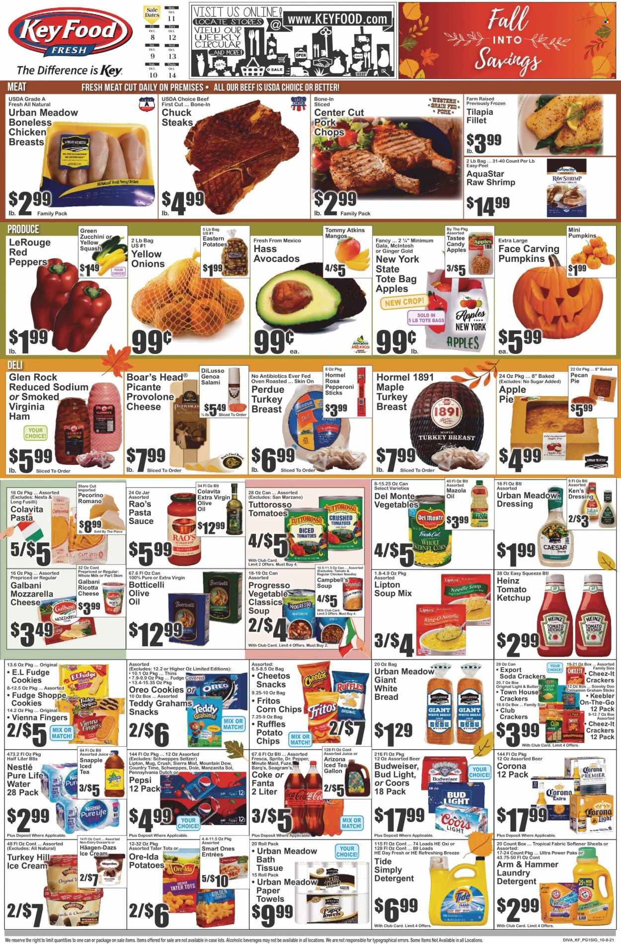 Key Food ad - 10/08/2021 - 10/14/2021. Page 1