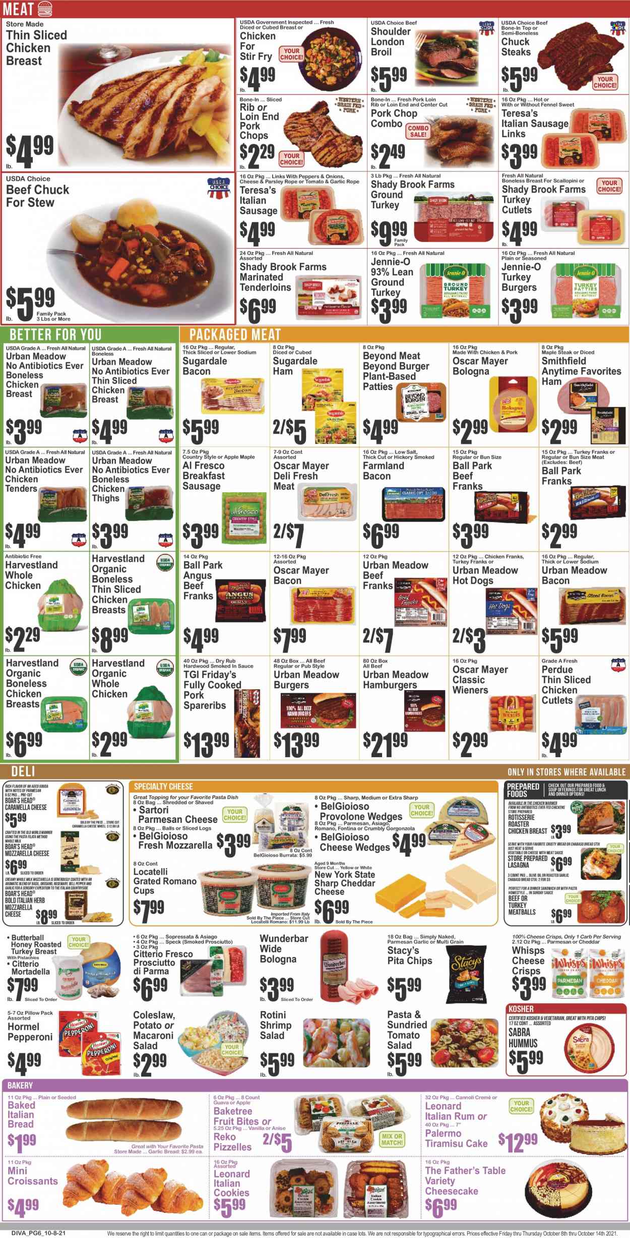Key Food ad - 10/08/2021 - 10/14/2021. Page 6