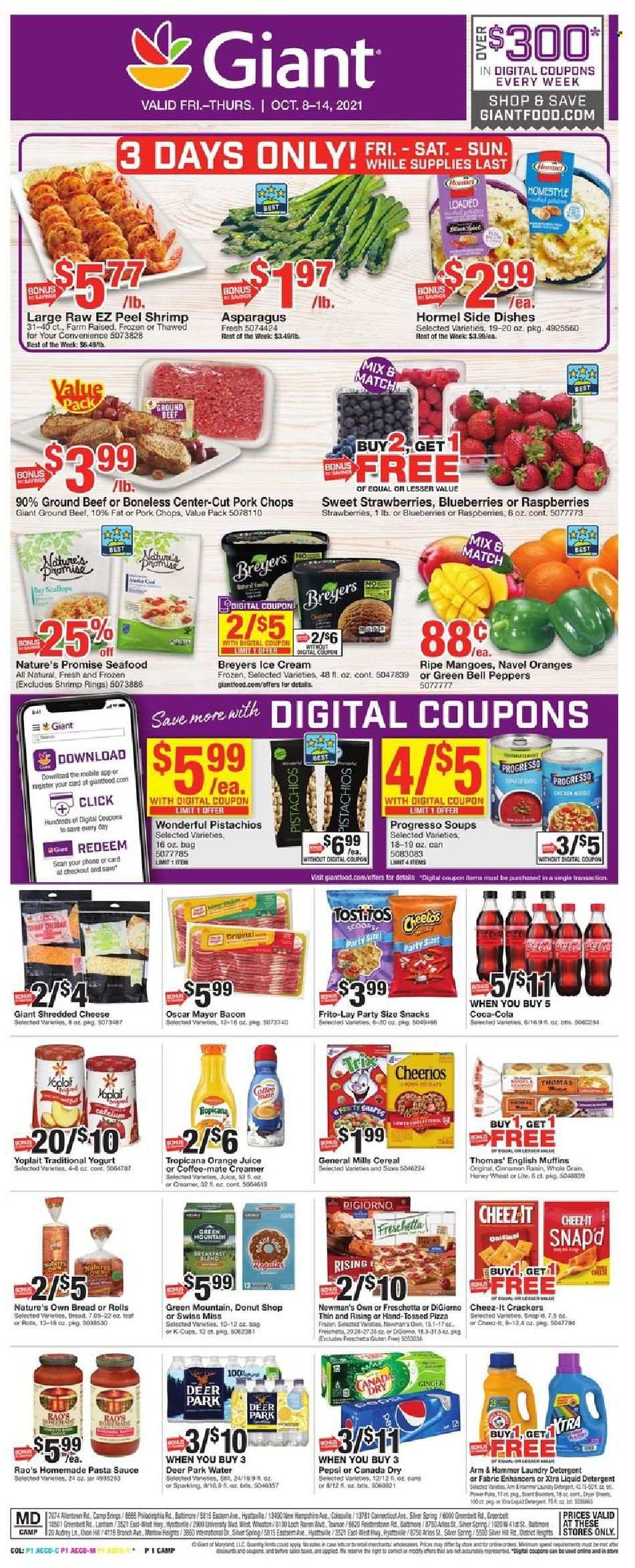 Giant Food ad - 10/08/2021 - 10/14/2021. Page 1