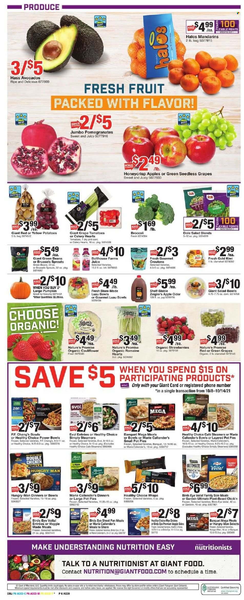 Giant Food ad - 10/08/2021 - 10/14/2021. Page 6