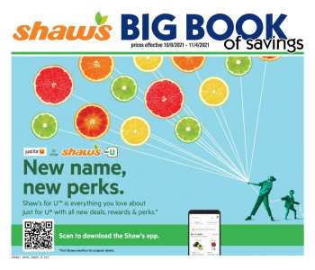 Shaw’s Flyer - 10/08/2021 - 11/04/2021.