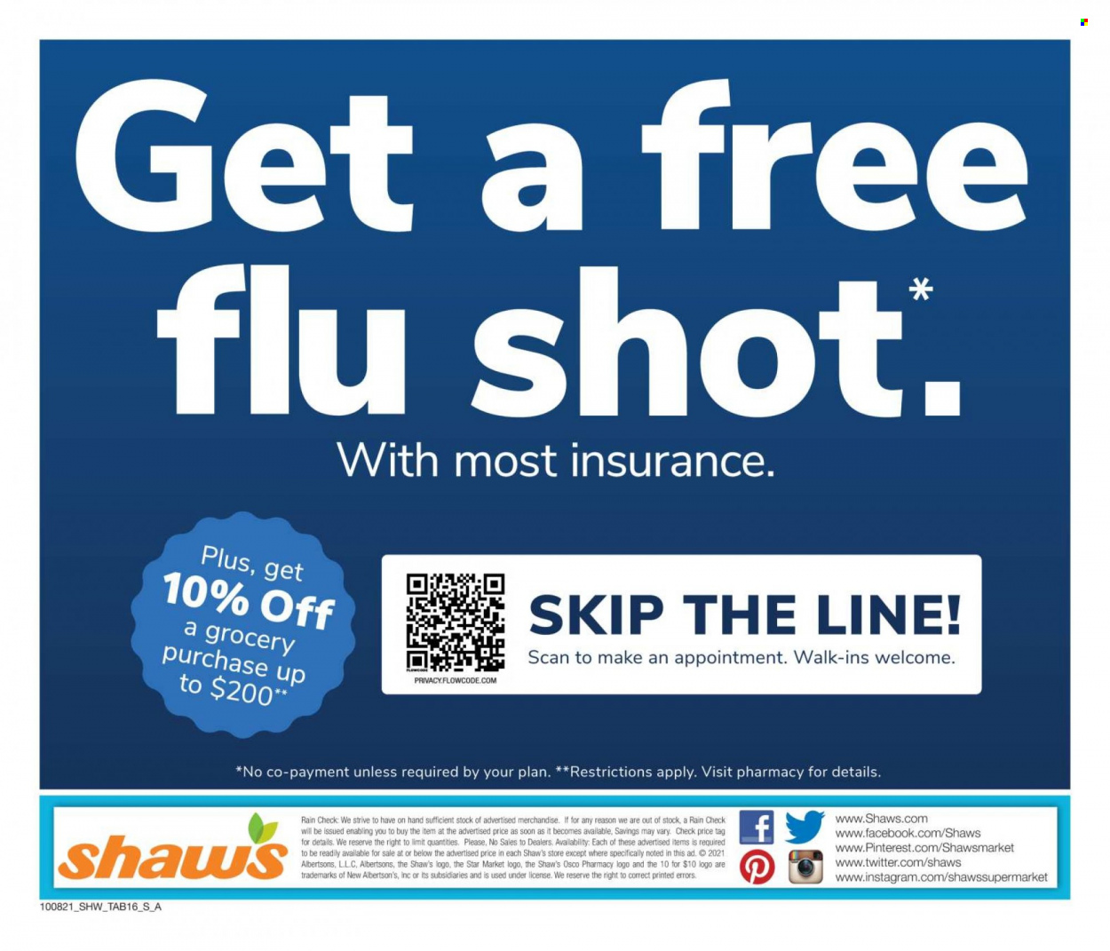 Shaw’s ad - 10/08/2021 - 11/04/2021. Page 16