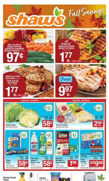 Shaw’s Flyer - 10/08/2021 - 10/14/2021.