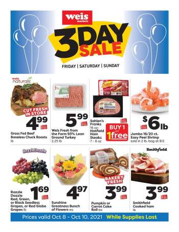 Weis Flyer - 10/08/2021 - 10/10/2021.