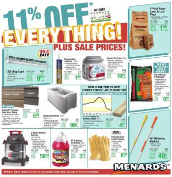 Menards Flyer - 10/07/2021 - 10/16/2021.
