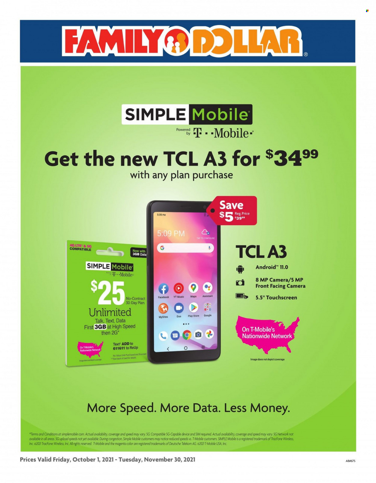 Family Dollar ad - 10/01/2021 - 11/30/2021. Page 1