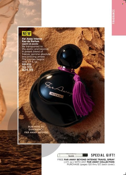 thumbnail - Avon Flyer - 10/12/2021 - 10/25/2021 - Sales products - Absolute, eau de parfum, far away, fragrance, travel spray. Page 121.