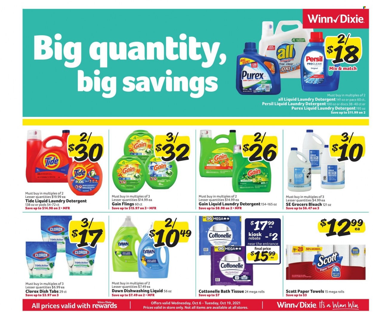 Winn Dixie ad - 10/06/2021 - 10/19/2021. Page 10