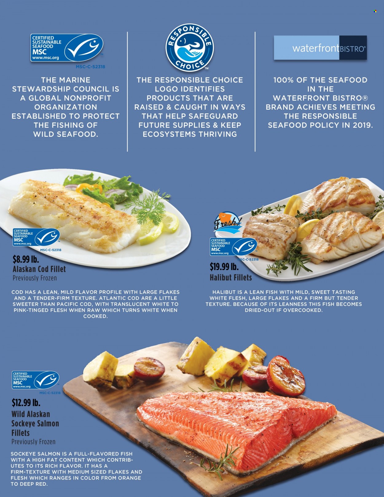 thumbnail - United Supermarkets Flyer - 10/06/2021 - 10/26/2021 - Sales products - cod, salmon, salmon fillet, halibut, alaskan cod fillet, seafood, fish. Page 2.