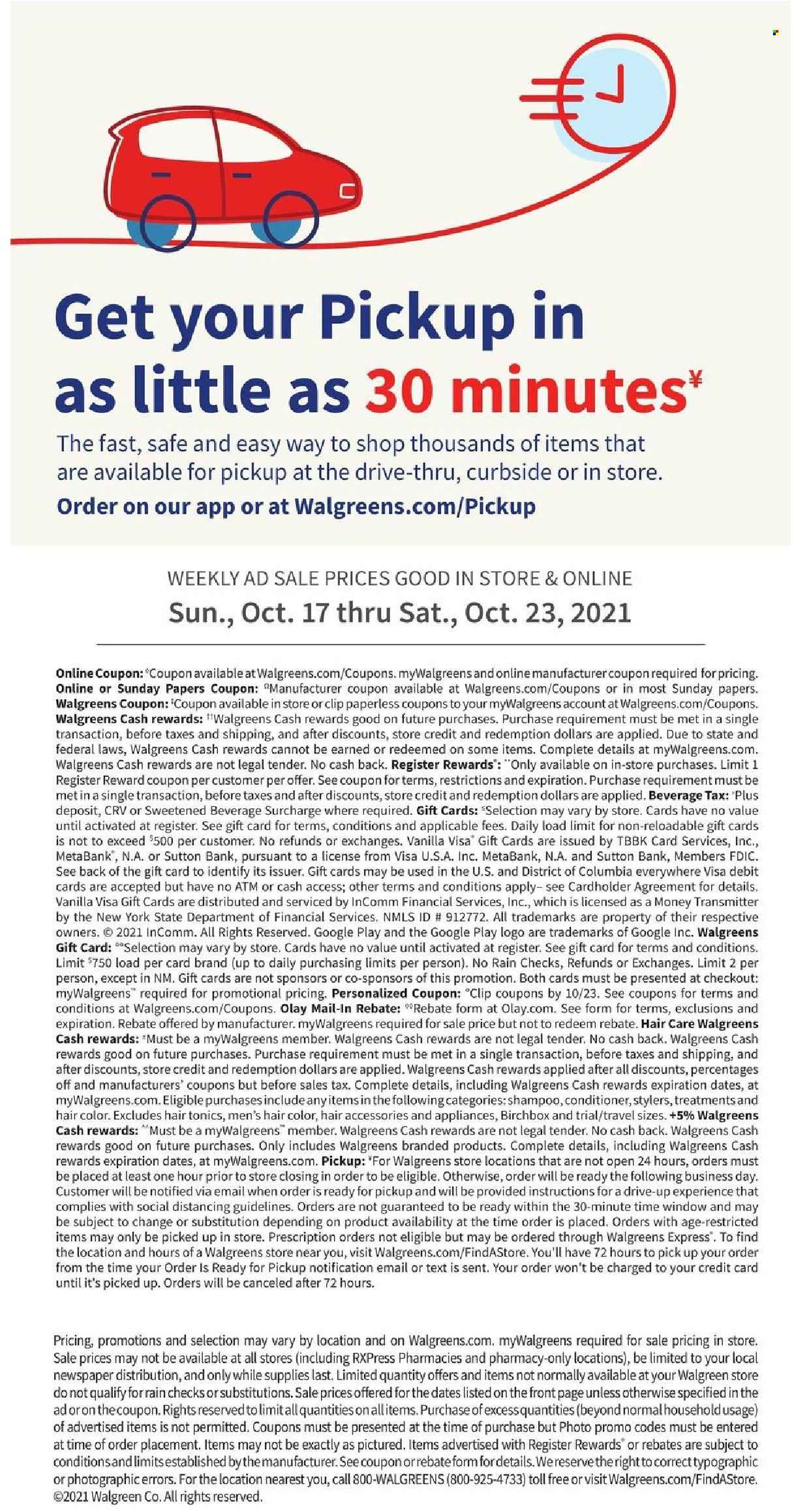 Walgreens ad - 10/17/2021 - 10/23/2021. Page 28