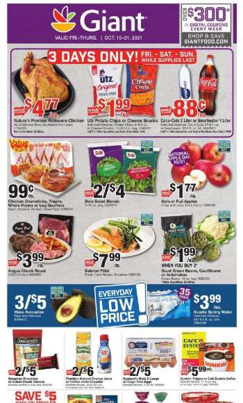 Giant Food Flyer - 10/15/2021 - 10/21/2021.