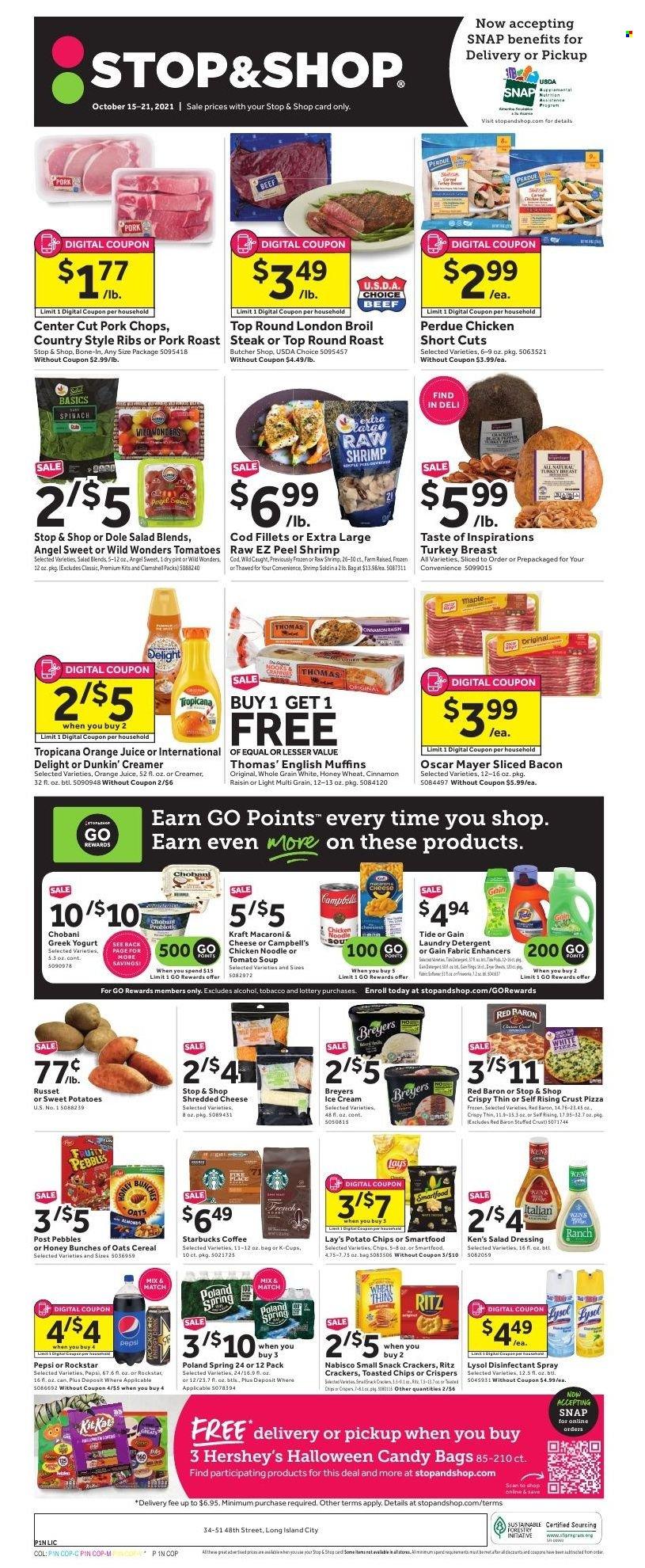 Stop & Shop ad - 10/15/2021 - 10/21/2021. Page 1