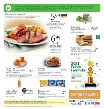 Publix Flyer - 10/14/2021 - 10/20/2021.