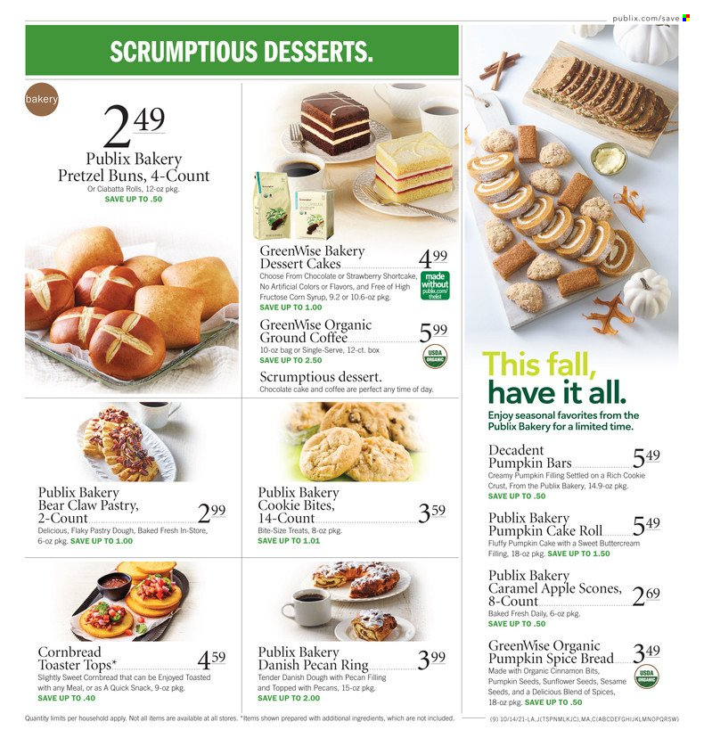 Publix ad - 10/14/2021 - 10/20/2021. Page 9