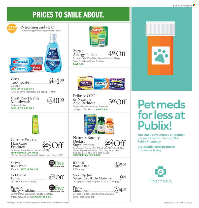 Publix ad - 10/14/2021 - 10/20/2021. Page 13