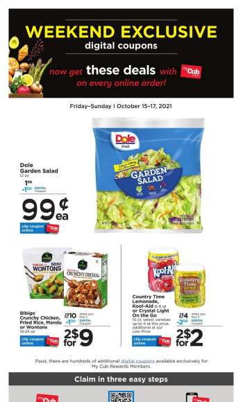 Cub Foods Flyer - 10/15/2021 - 10/17/2021.