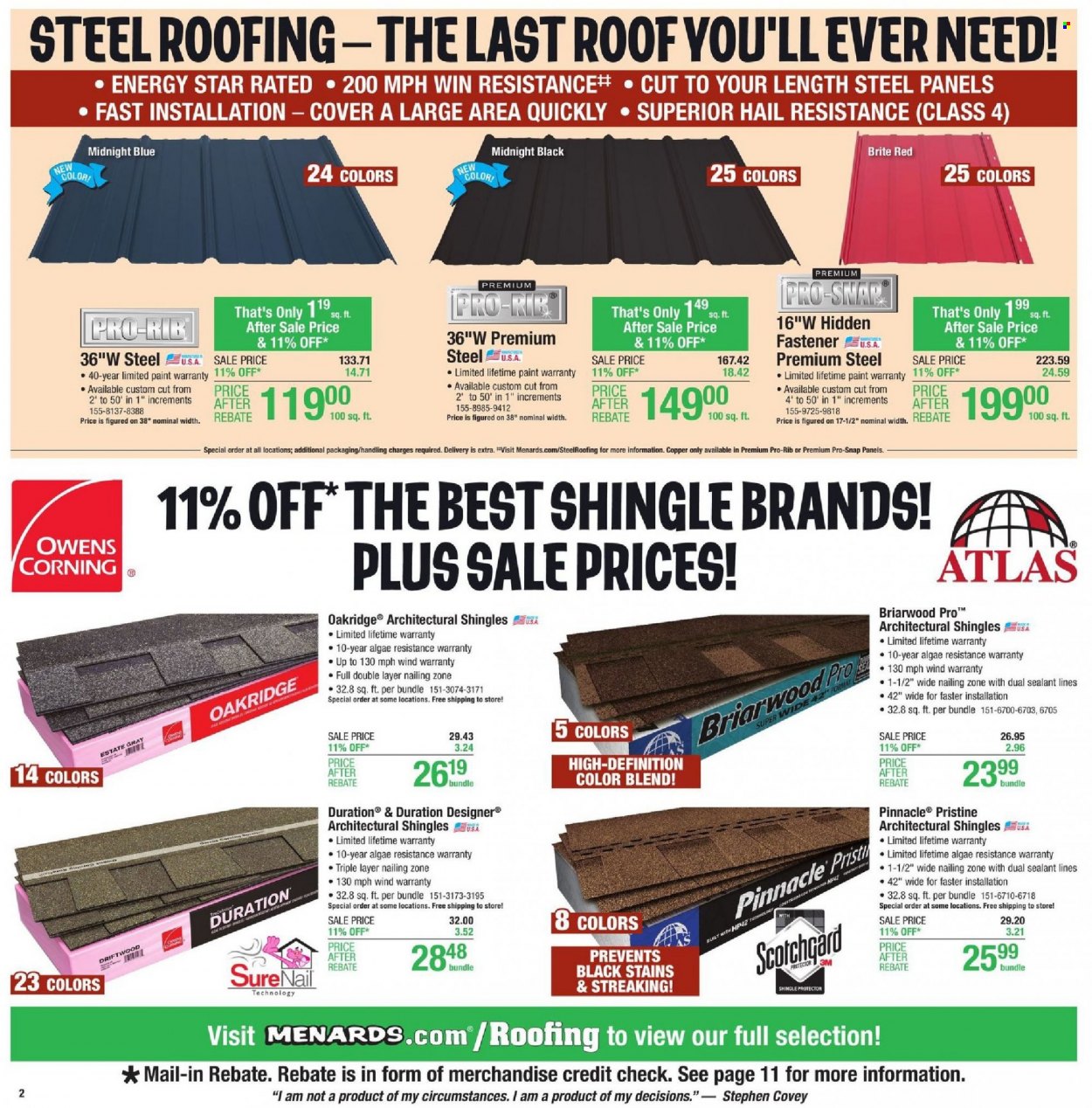 Menards ad - 10/14/2021 - 10/23/2021. Page 2