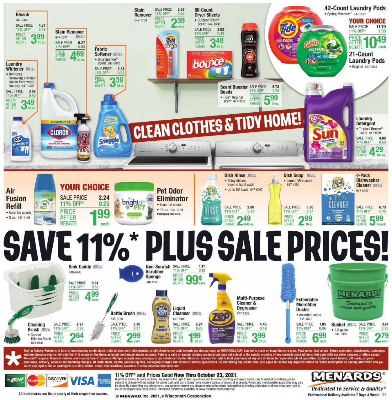 Menards ad - 10/14/2021 - 10/23/2021. Page 18