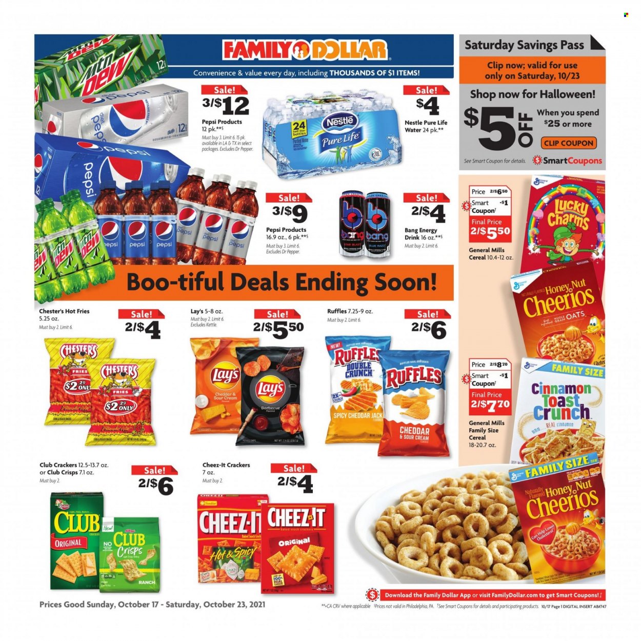 Family Dollar ad - 10/17/2021 - 10/23/2021. Page 1