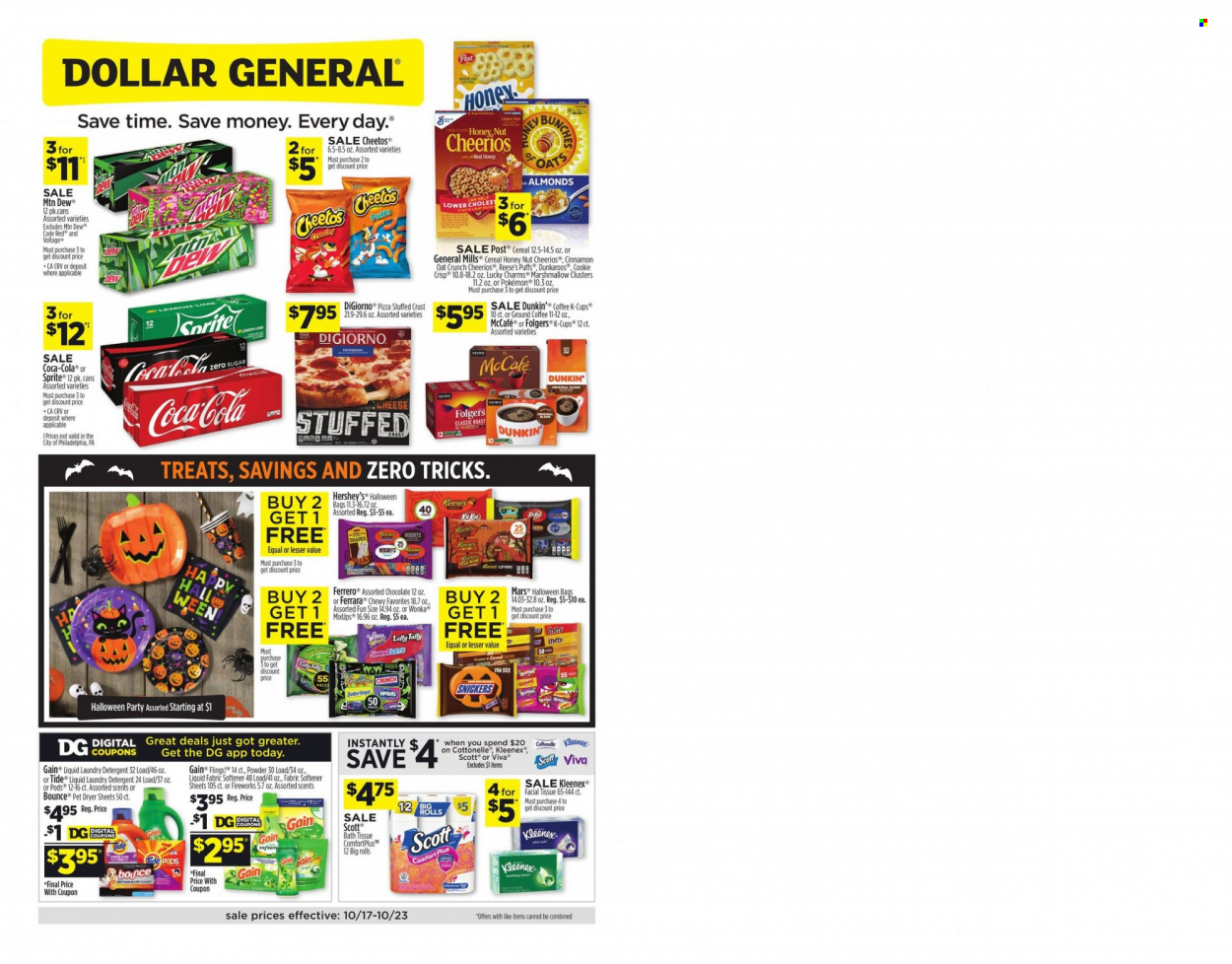 Dollar General ad - 10/17/2021 - 10/23/2021. Page 1