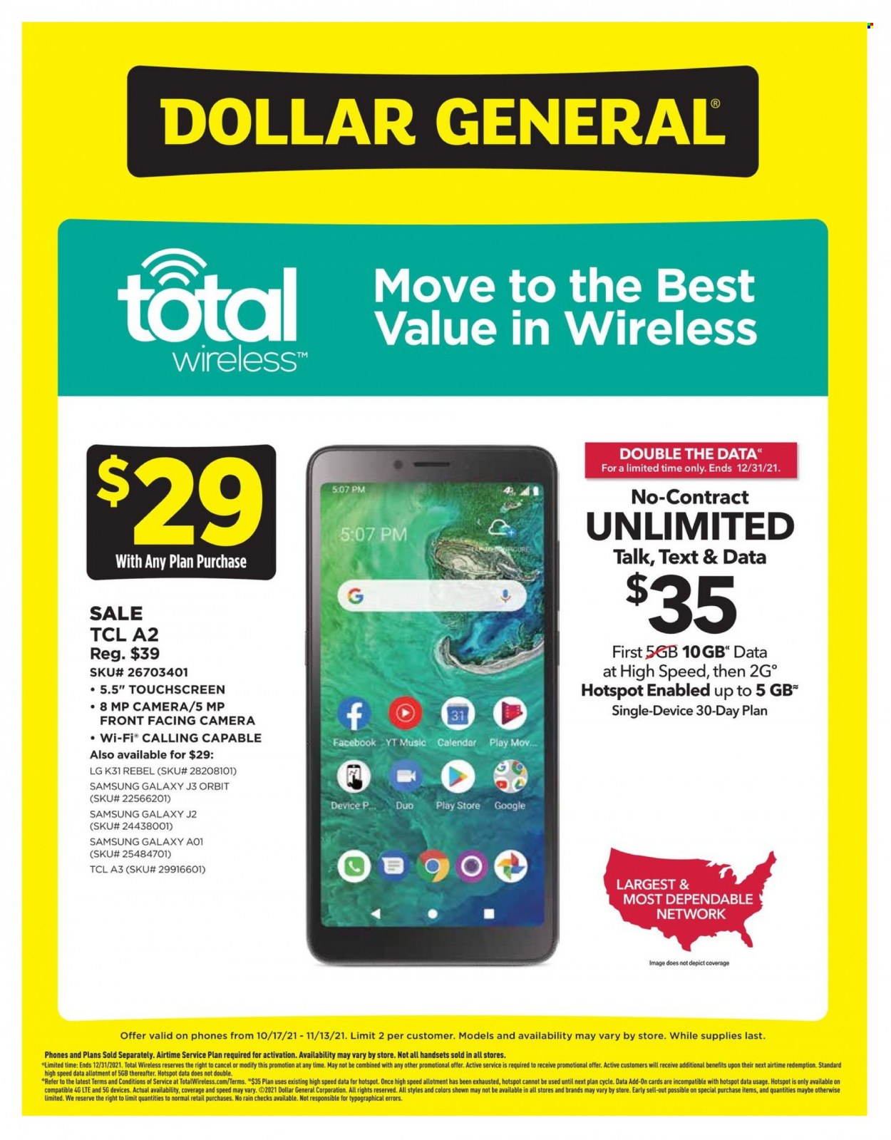 Dollar General ad - 10/17/2021 - 11/13/2021. Page 2