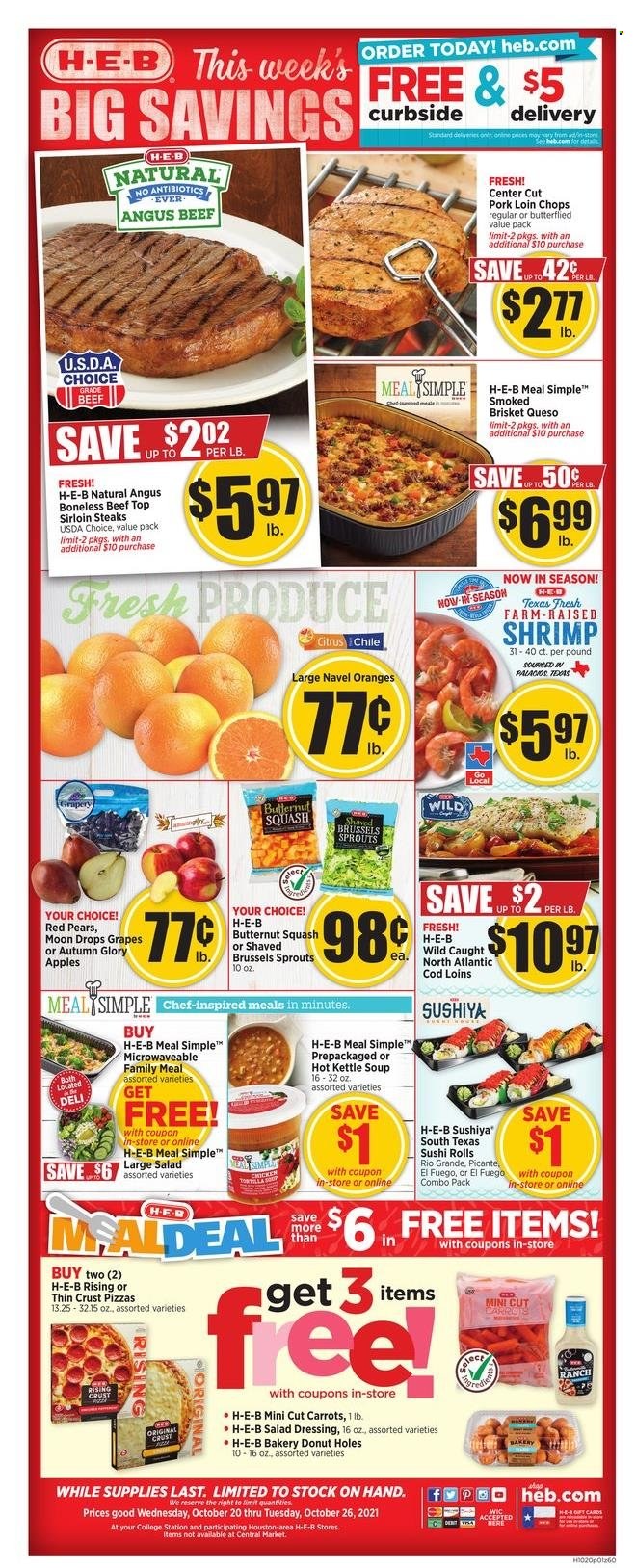 H-E-B ad - 10/20/2021 - 10/26/2021. Page 1