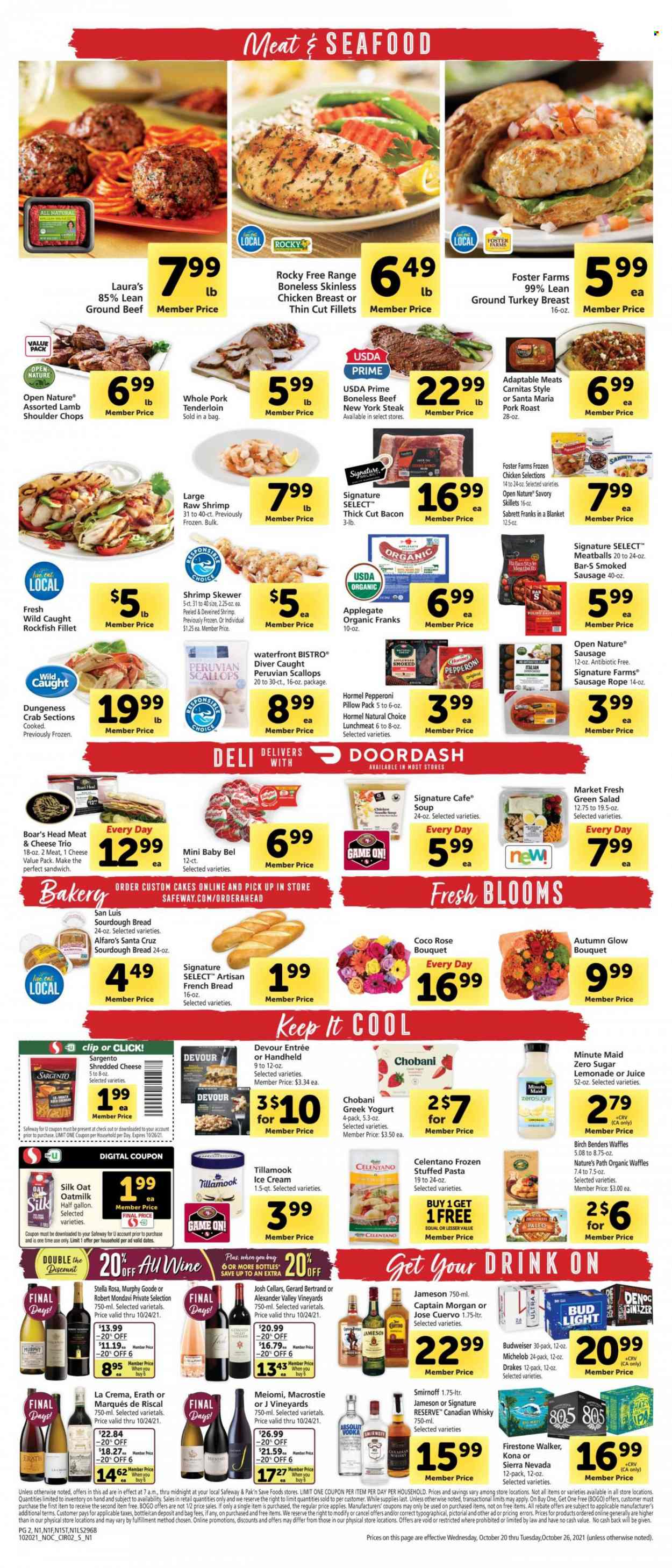 Safeway ad - 10/20/2021 - 10/26/2021. Page 2