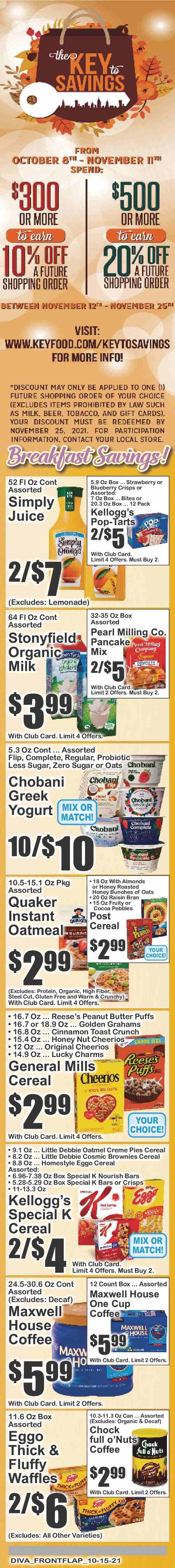 Key Food ad - 10/15/2021 - 10/21/2021. Page 2