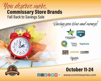 Commissary Flyer - 10/11/2021 - 10/24/2021.