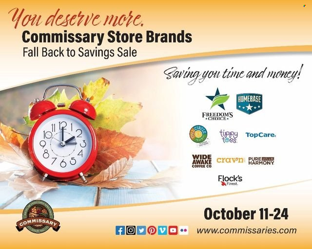 thumbnail - Commissary Flyer - 10/11/2021 - 10/24/2021 - Sales products - coffee. Page 1.