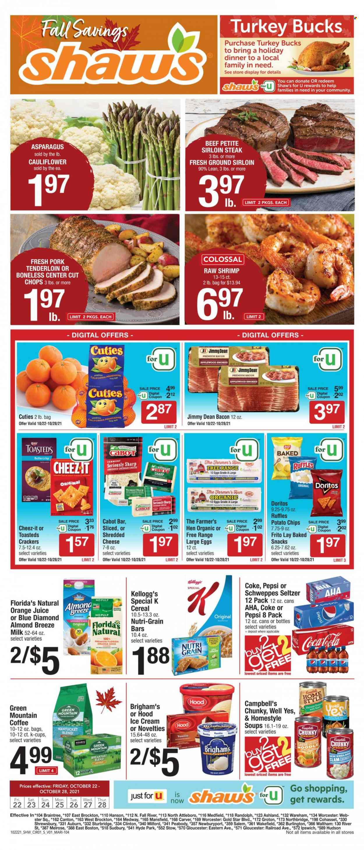 Shaw’s ad - 10/22/2021 - 10/28/2021. Page 1