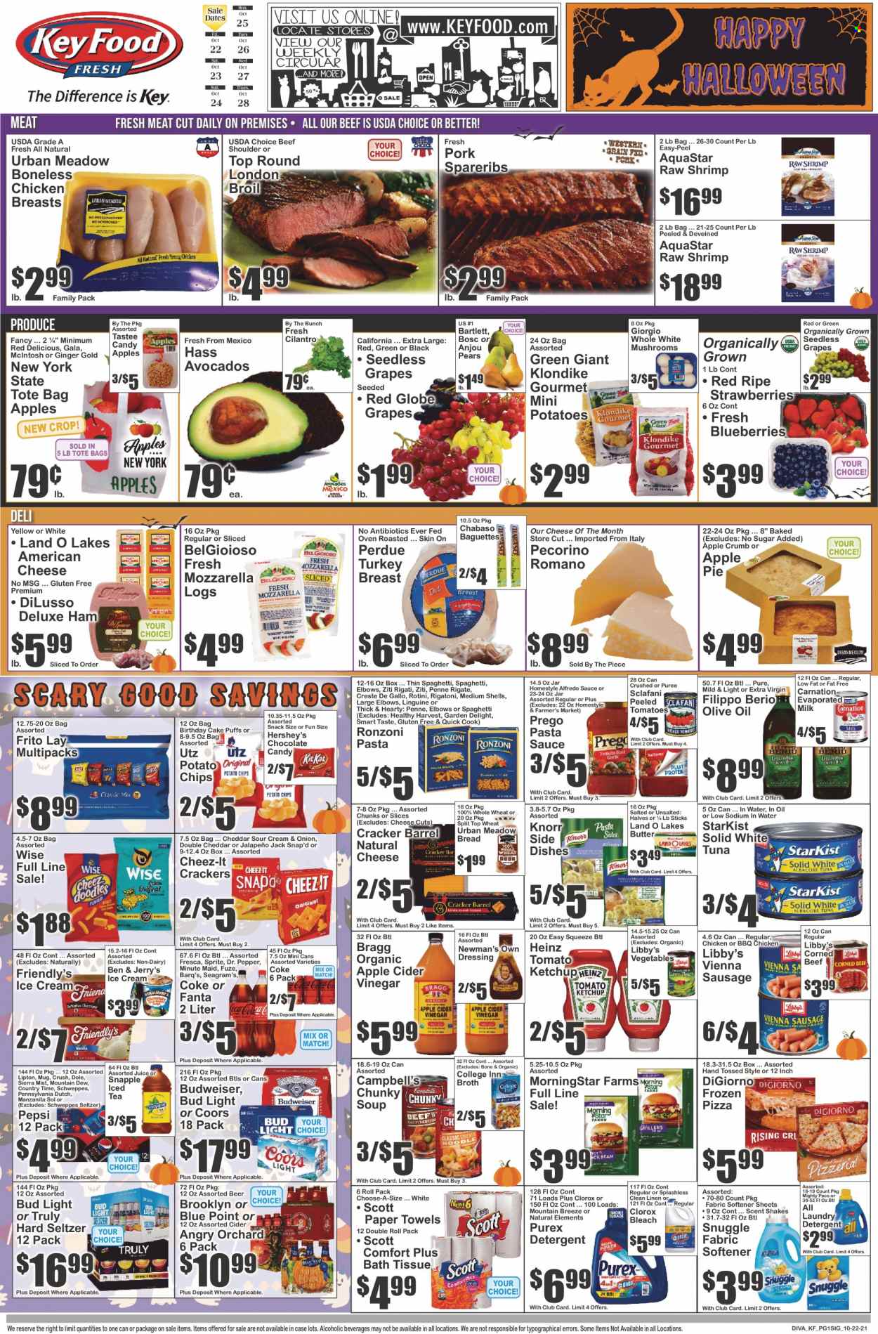 Key Food ad - 10/22/2021 - 10/28/2021. Page 1