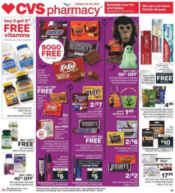 CVS Pharmacy Flyer - 10/24/2021 - 10/30/2021.