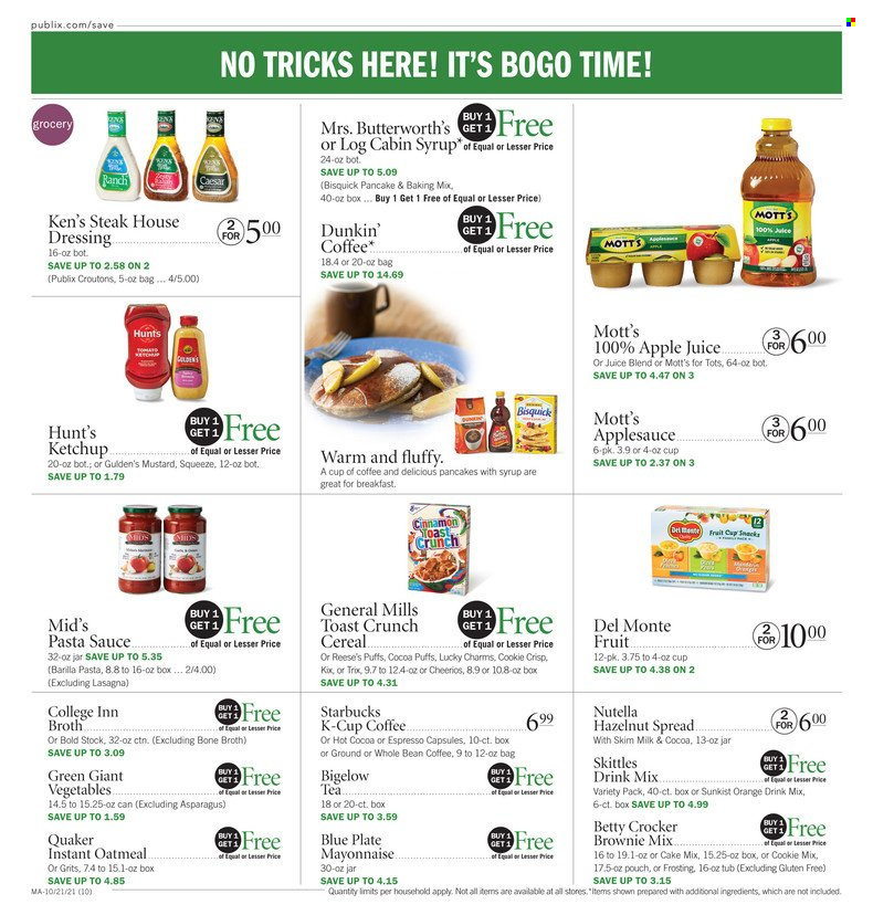 Publix ad - 10/21/2021 - 10/27/2021. Page 10