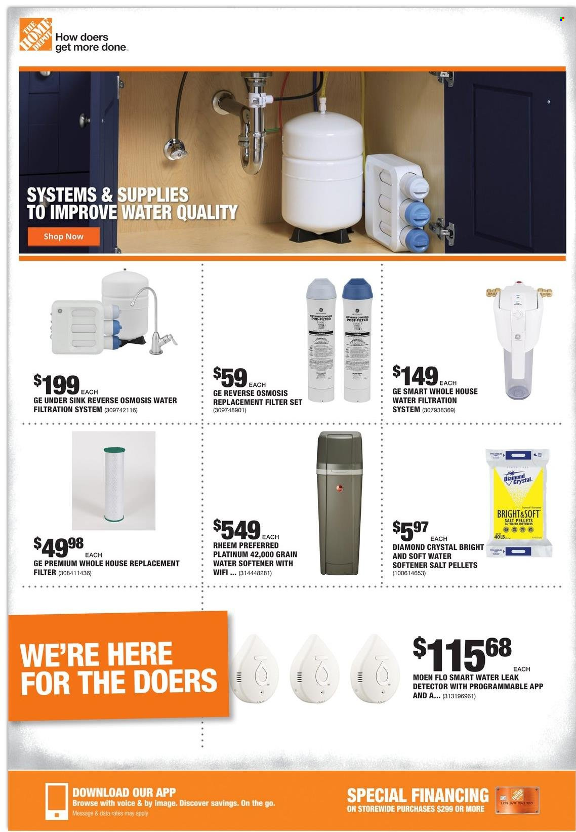 thumbnail - The Home Depot Flyer - 10/21/2021 - 10/28/2021 - Sales products - water leak, water softener. Page 1.