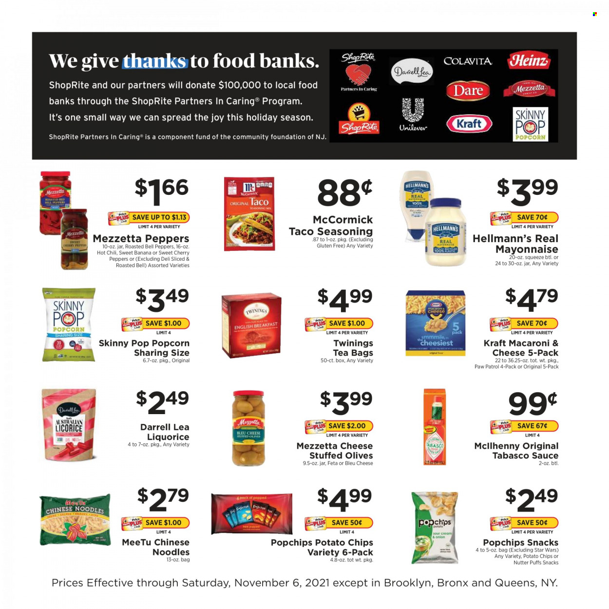 ShopRite ad - 10/24/2021 - 11/06/2021. Page 1