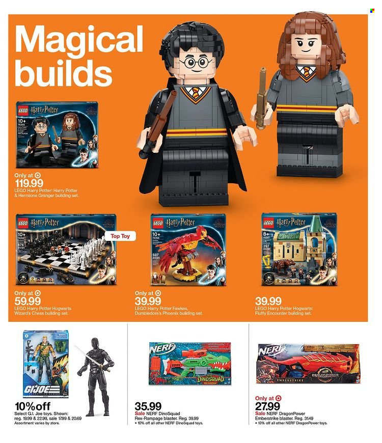 thumbnail - Target Flyer - 10/24/2021 - 10/30/2021 - Sales products - Rex, Harry Potter, Hogwarts, Nerf, building set, LEGO, LEGO Harry Potter, toys. Page 3.