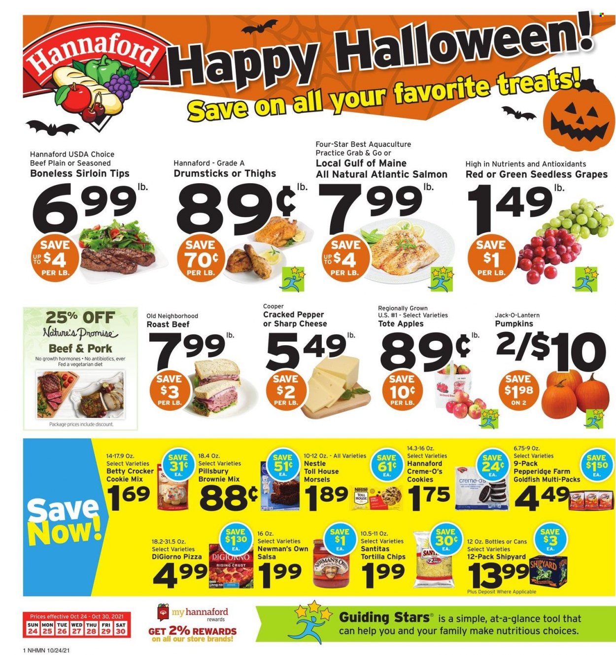 Hannaford ad - 10/24/2021 - 10/30/2021. Page 1
