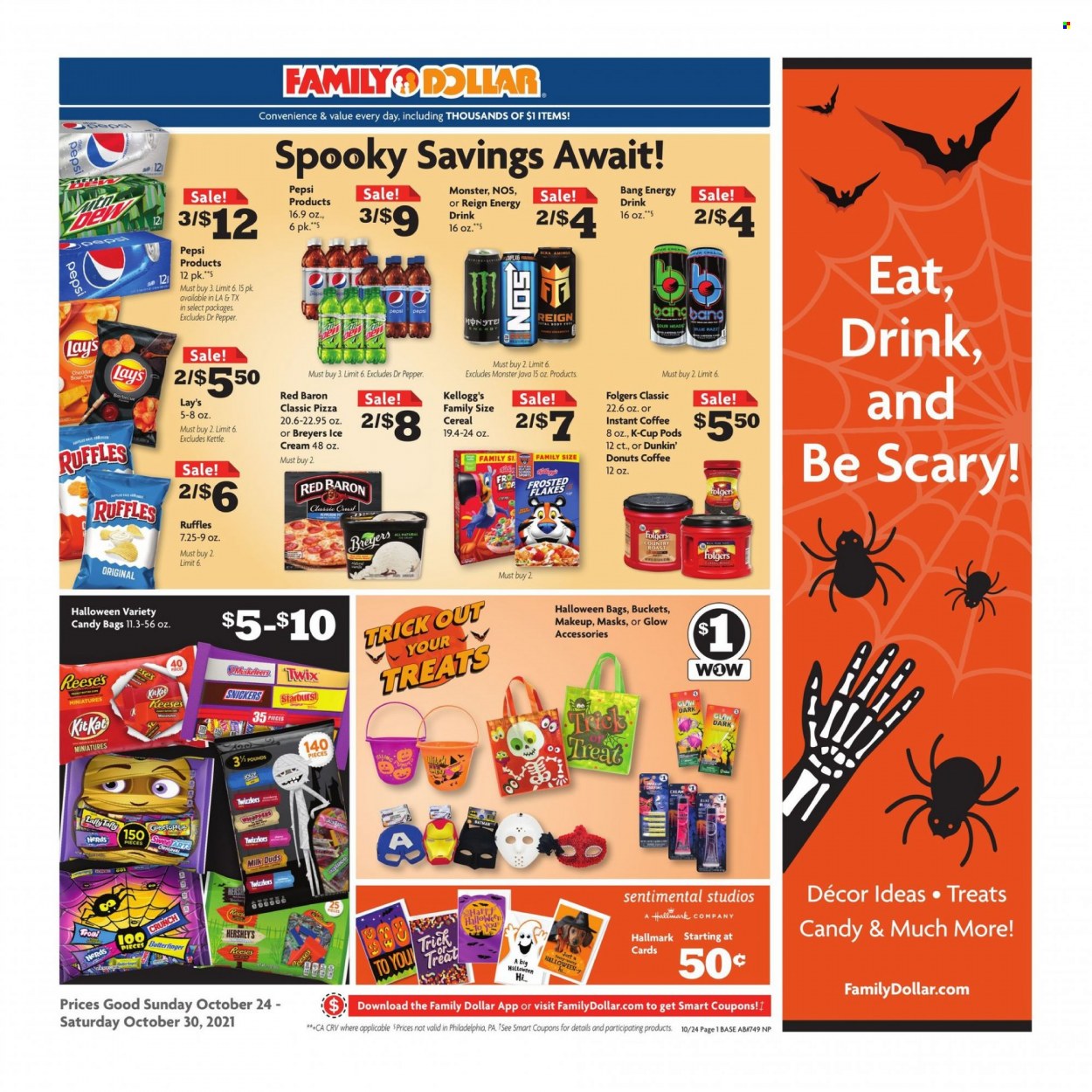 Family Dollar ad - 10/24/2021 - 10/30/2021. Page 1