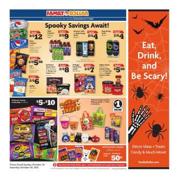 Family Dollar Flyer - 10/24/2021 - 10/30/2021.