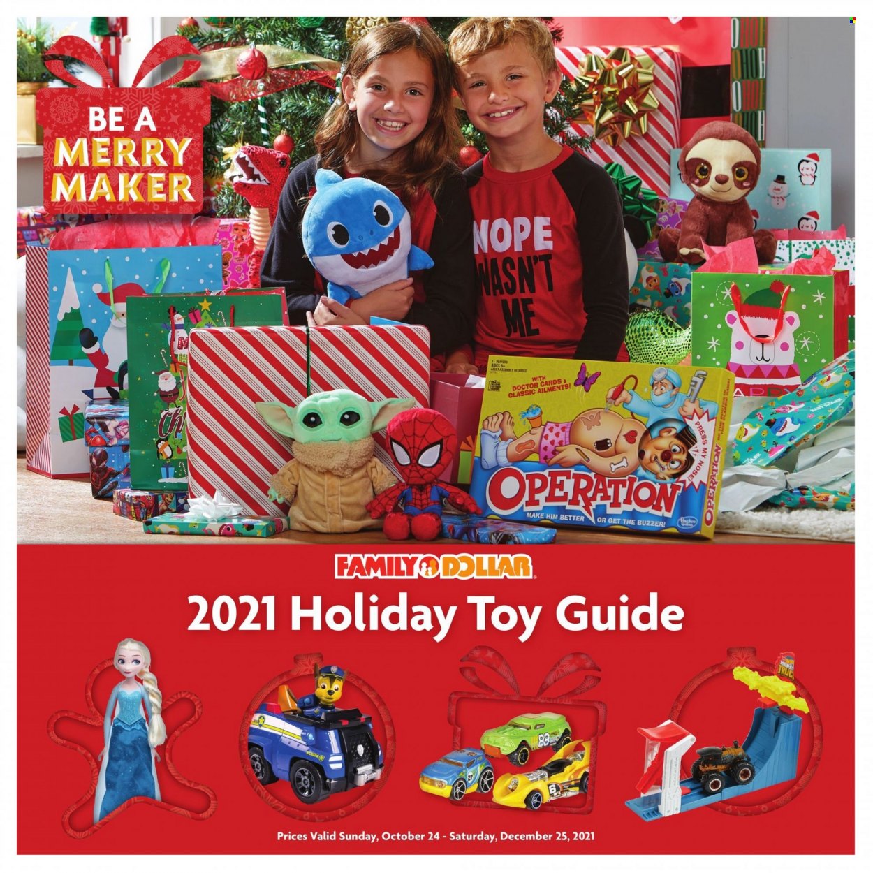 thumbnail - Family Dollar Flyer - 10/24/2021 - 12/25/2021 - Sales products - toys. Page 1.
