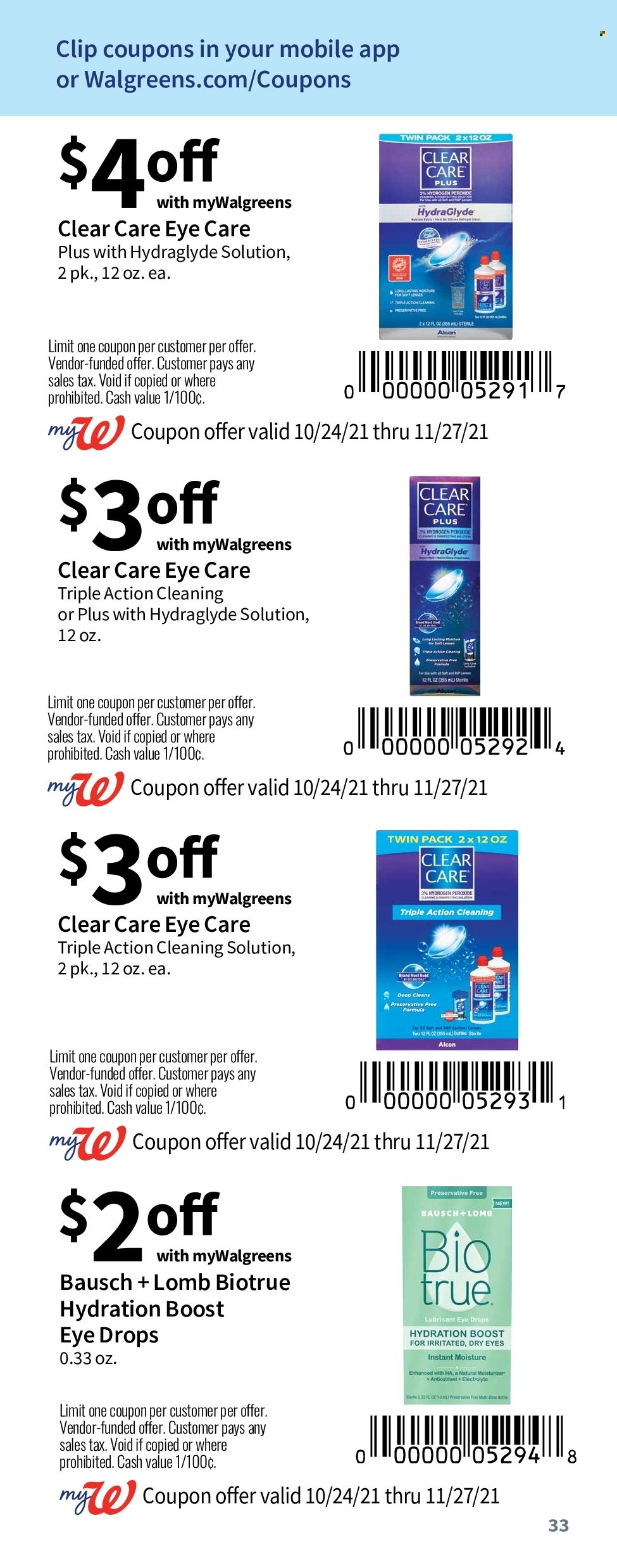 Walgreens ad - 10/24/2021 - 11/27/2021. Page 34