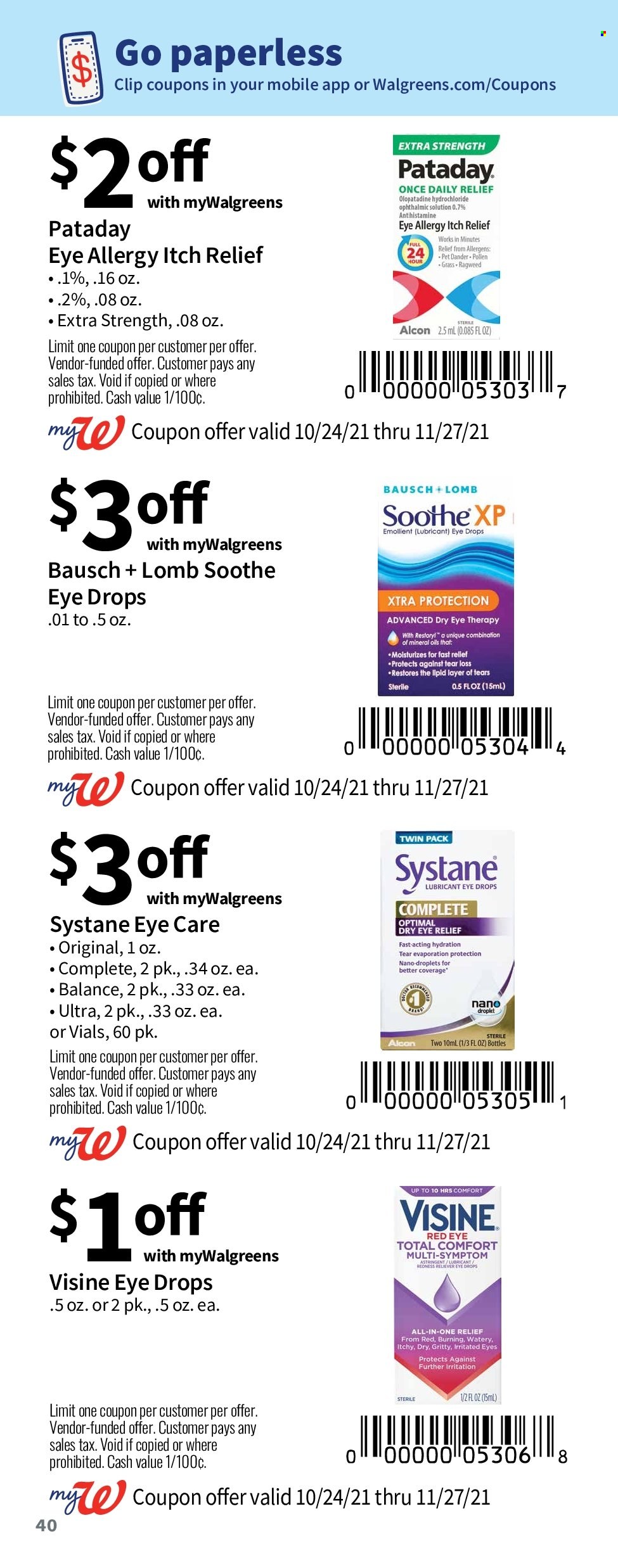 Walgreens ad - 10/24/2021 - 11/27/2021. Page 41