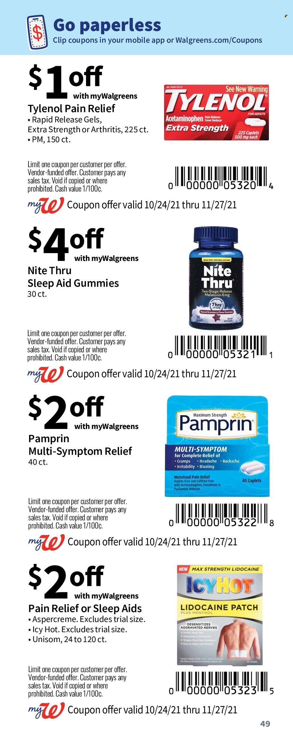 Walgreens ad - 10/24/2021 - 11/27/2021. Page 50