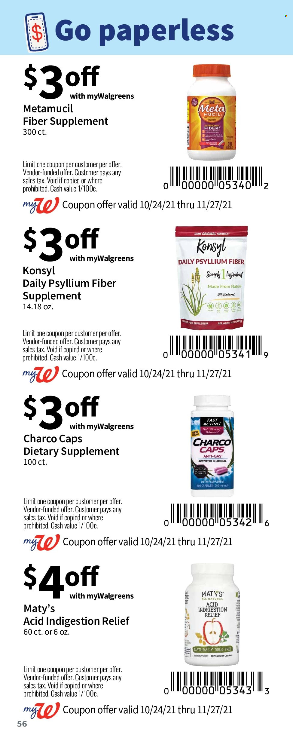 Walgreens ad - 10/24/2021 - 11/27/2021. Page 57