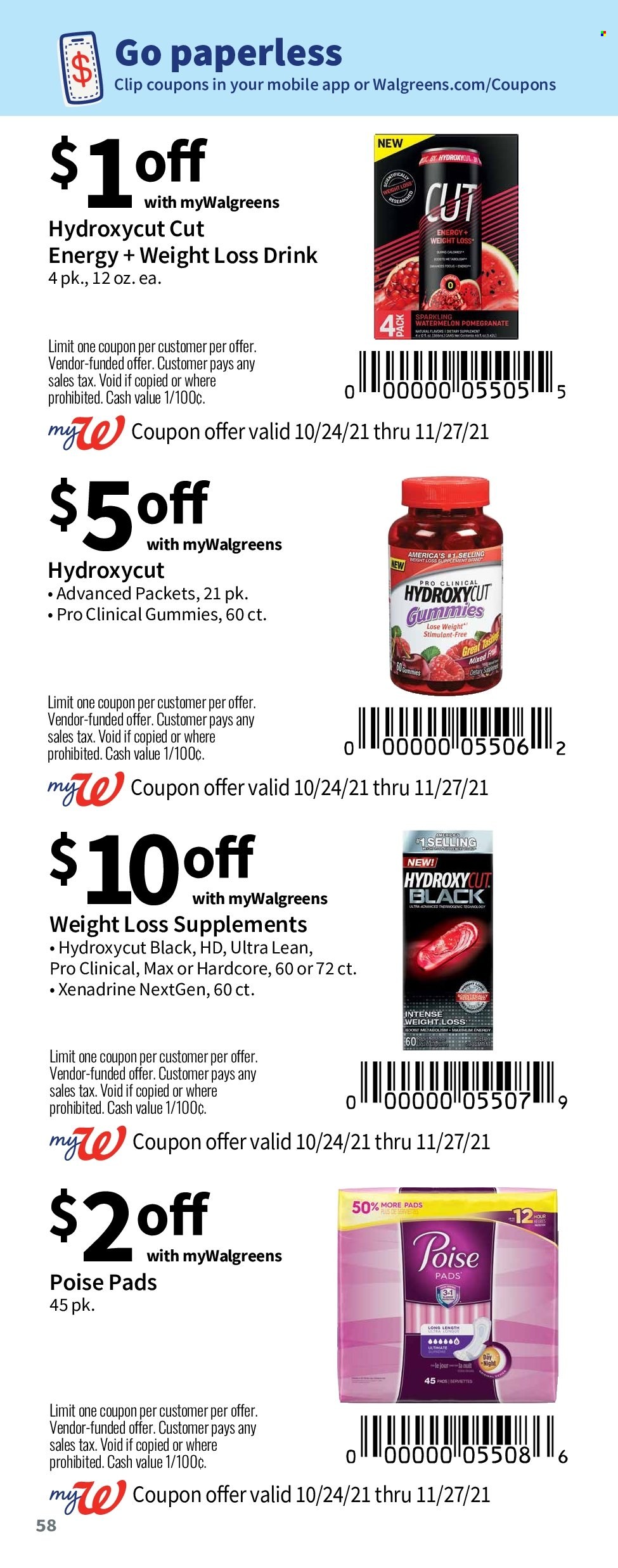 Walgreens ad - 10/24/2021 - 11/27/2021. Page 59