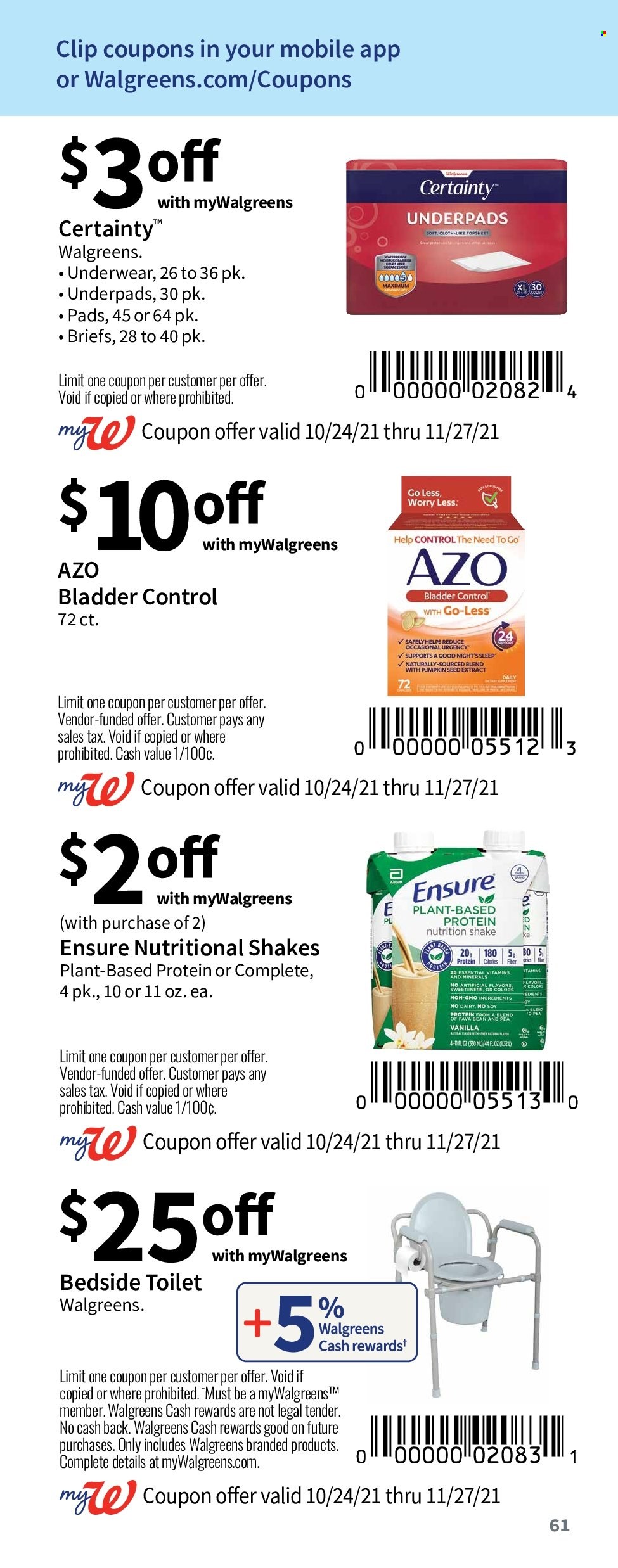 Walgreens ad - 10/24/2021 - 11/27/2021. Page 62